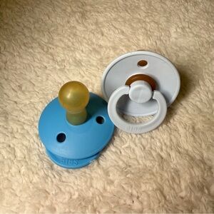 BIBS - Blue and White Pacifier Set - NWT
